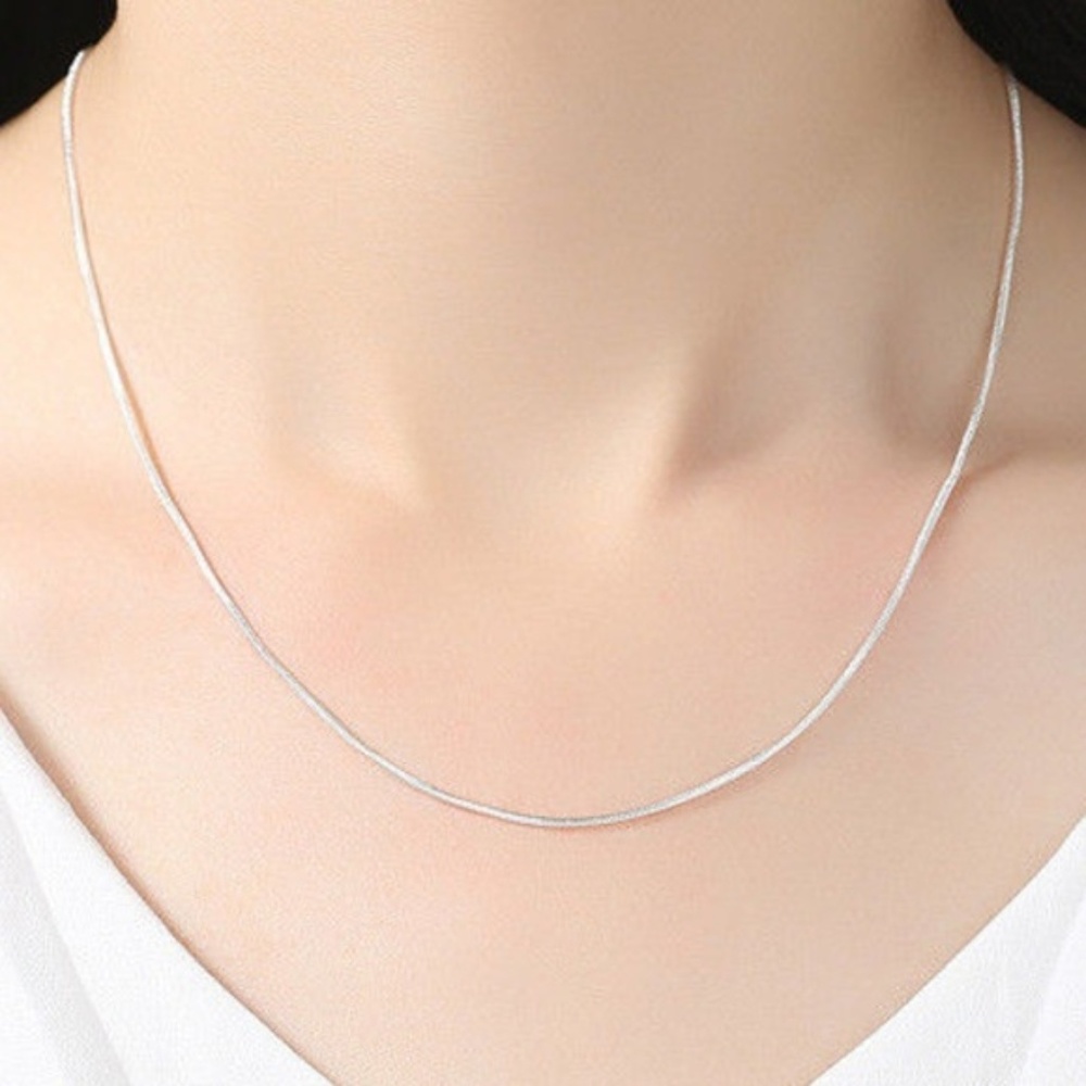 NWT Genuine Polished Sterling Silver Snake Chain